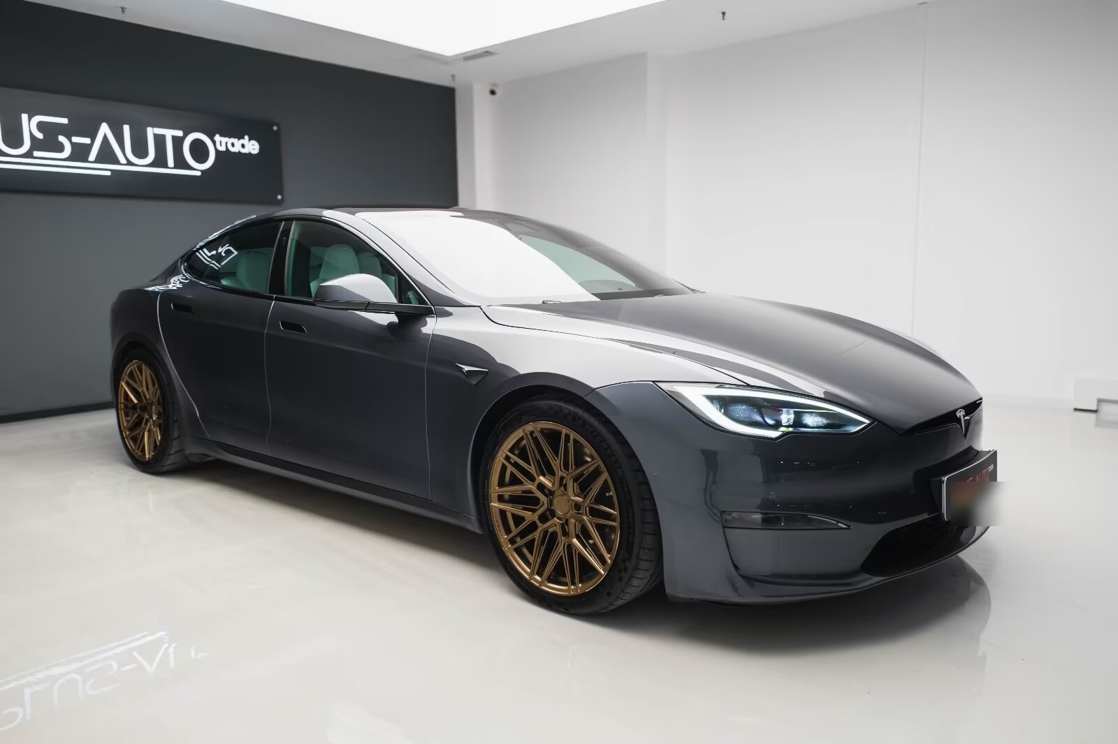 Tesla in showroom